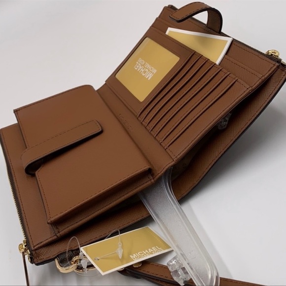 MICHAEL KORS LG XCHAIN SHOULDER TOTE & WALLET-WRISTLET-PHONE CASE 2 piec… - Picture 15 of 16